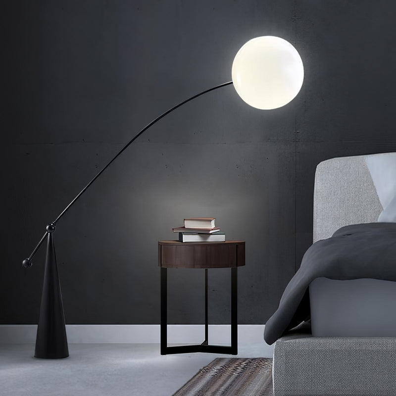 VERA | Lampadaire boule en verre élégant pour une ambiance moderne et chaleureuse