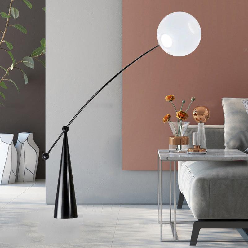 VERA | Lampadaire boule en verre élégant pour une ambiance moderne et chaleureuse