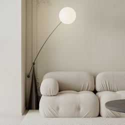 VERA | Lampadaire boule en verre élégant pour une ambiance moderne et chaleureuse