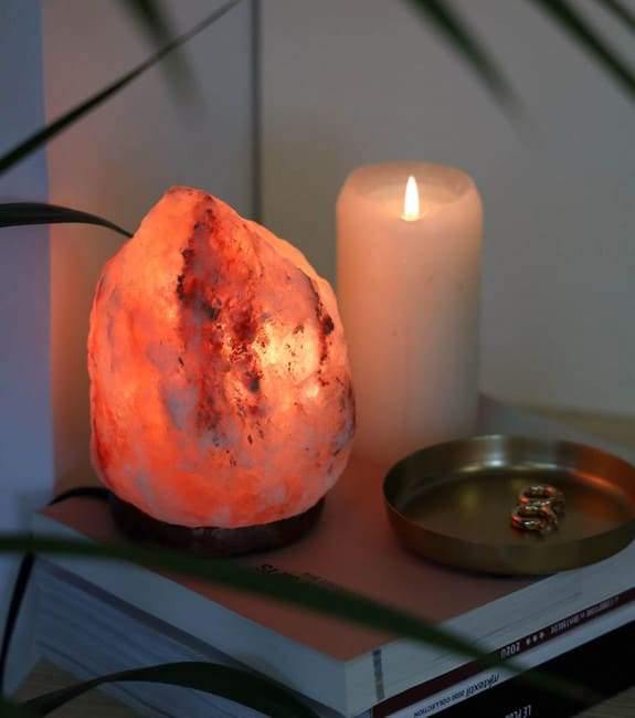 SEL | Lampe de chevet au style naturel inspiré du sel de l'Himalaya