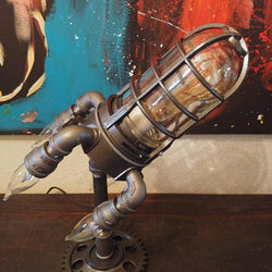 STEAMPUNK | Lampe de chevet fusée pour une ambiance rétro-futuriste