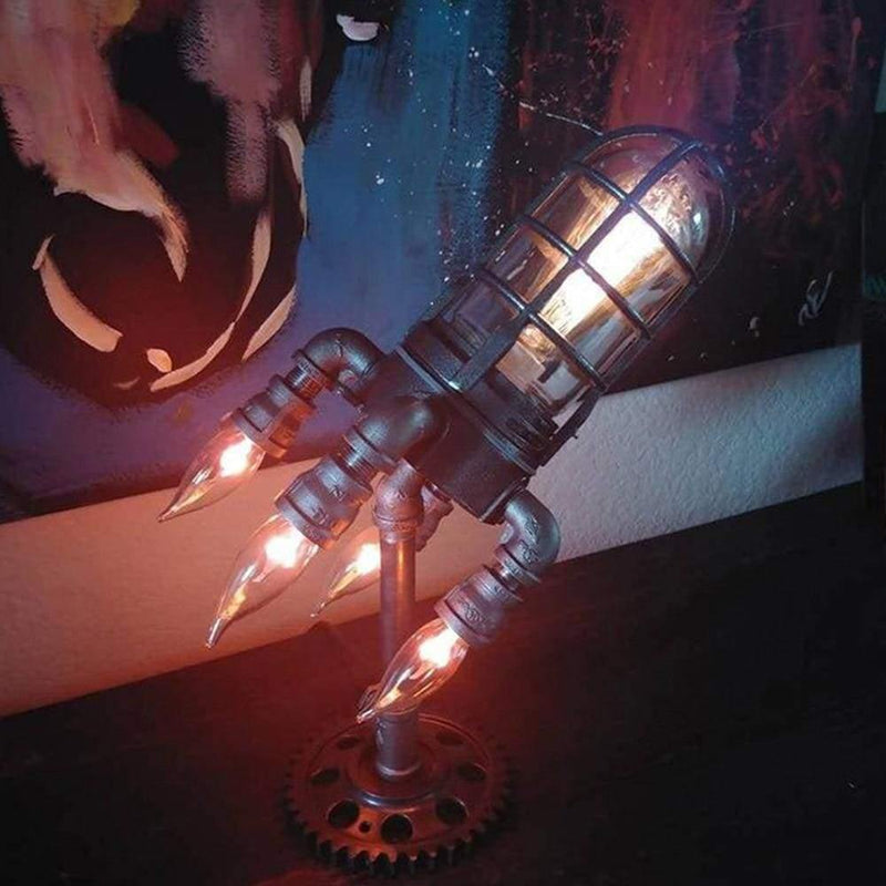 STEAMPUNK | Lampe de chevet fusée pour une ambiance rétro-futuriste