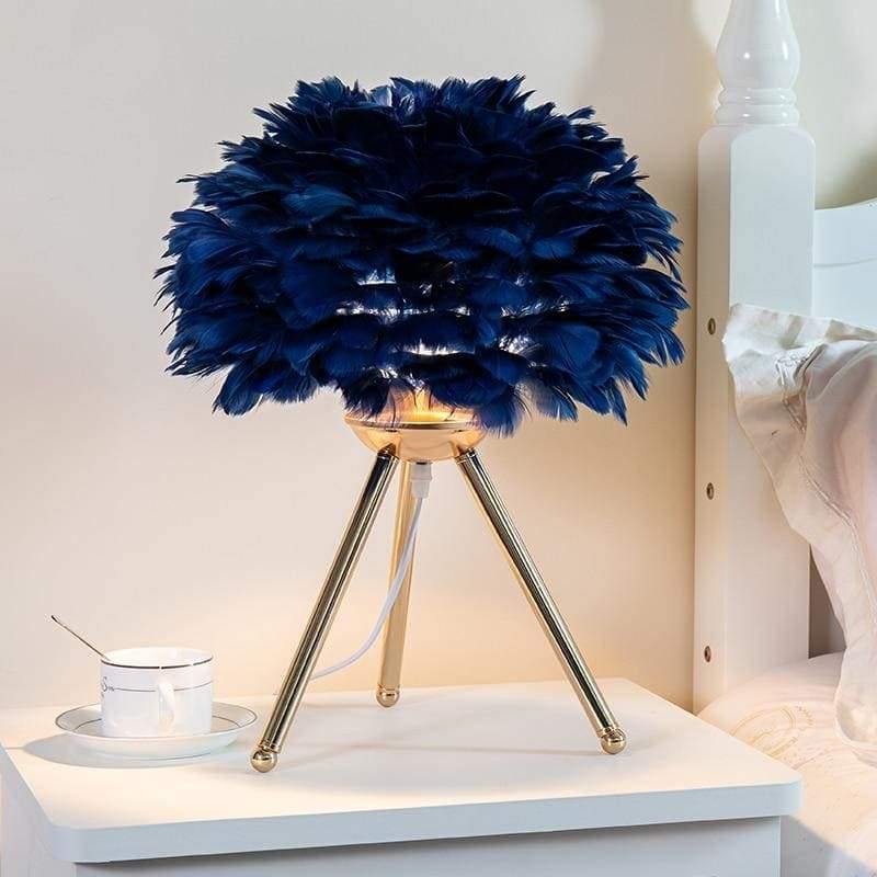 PLUME | Lampe de chevet avec plumes élégantes pour une ambiance douce et raffinée